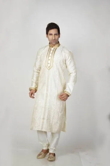 Picture of indian golden traditional wedding wear pakistani design