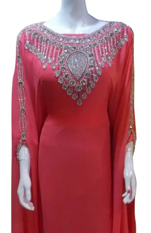 Picture of Radhe Designer Purple Georgette Kaftan Dress for Women - F9278