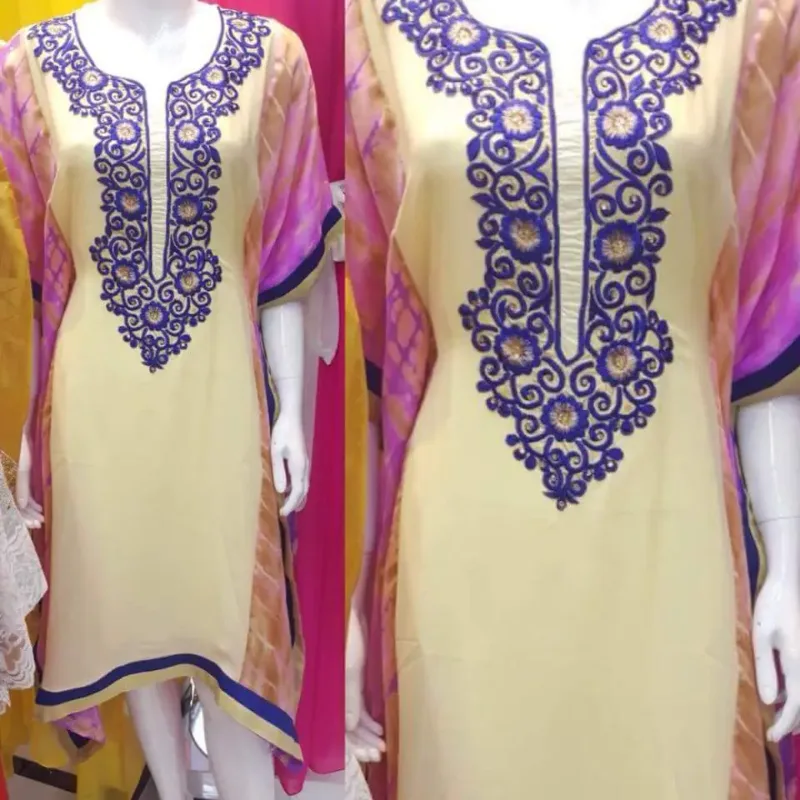 Picture of Radhe Designer Multicolor Georgette Kaftan Dress for Women - F2469