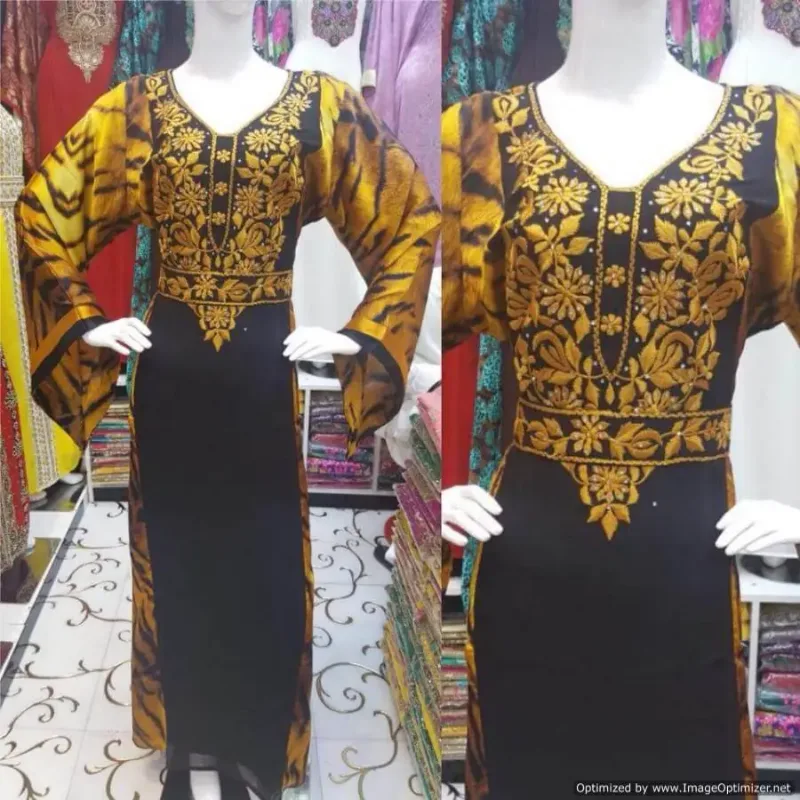 Picture of Radhe Designer Multicolor Georgette Kaftan Dress for Women - F2465