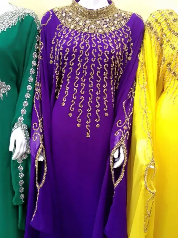Picture of Radhe Designer Multicolor Georgette Kaftan Dress for Women - F9302
