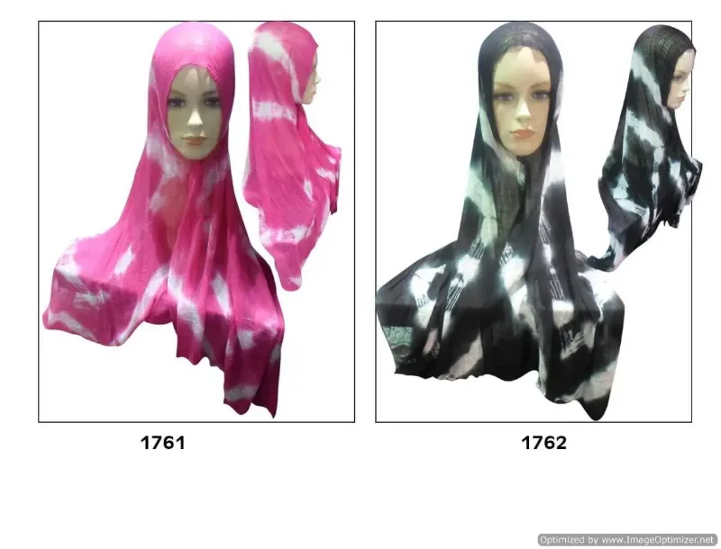 Picture of Black Hijab Scarf for Women - Elegant Style