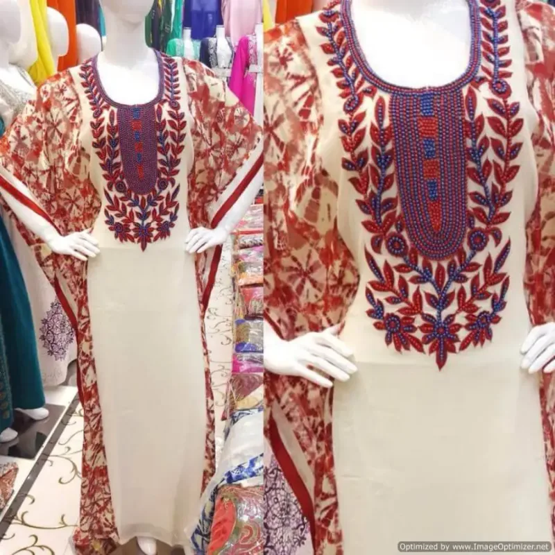 Picture of Radhe Designer Multicolor Georgette Kaftan Dress for Women - F2460