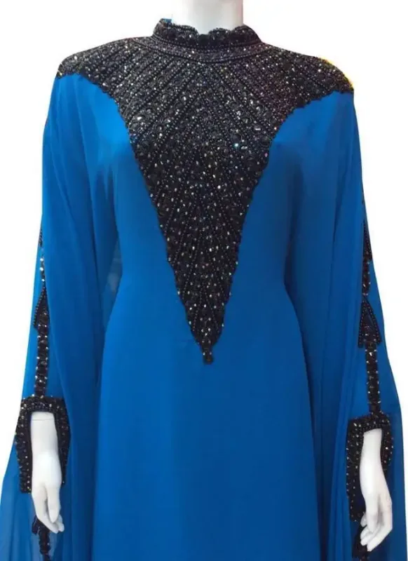 Picture of Radhe Designer Multicolor Georgette Kaftan Dress for Women - F9298