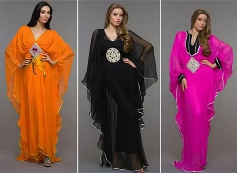 Picture of Radhe Designer Purple Georgette Kaftan Dress for Women - F9312