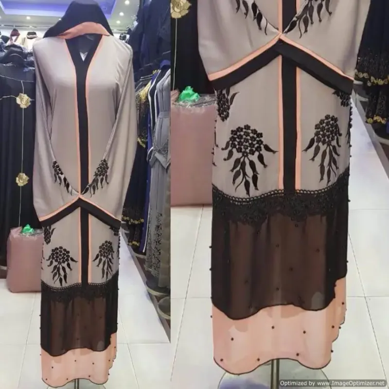 Picture of Radhe Designer Black Georgette Kaftan Dress for Women - F2479