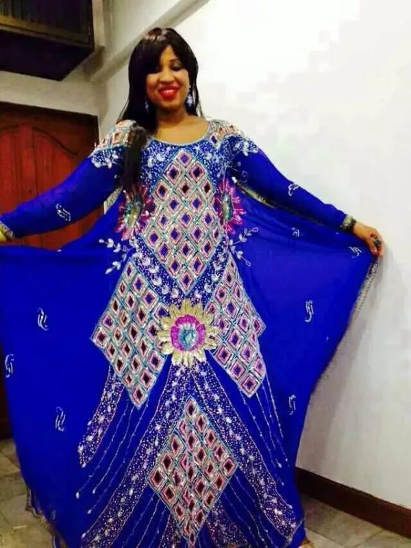 Picture of Radhe Designer Multicolor Georgette Kaftan Dress for Women - F9316