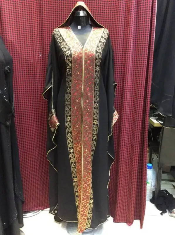 Picture of Radhe Designer Multicolor Georgette Kaftan Dress for Women - F9315