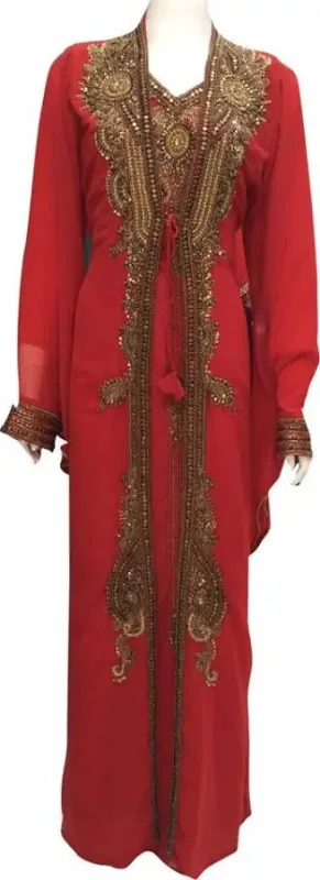 Picture of Radhe Designer Multicolor Georgette Kaftan Dress for Women - F9319