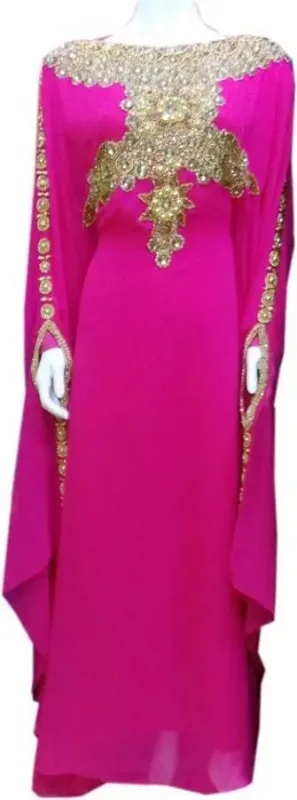 Picture of Radhe Designer Multicolor Georgette Kaftan Dress for Women - F9335