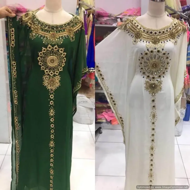 Picture of Radhe Designer Multicolor Georgette Kaftan Dress for Women - F2494