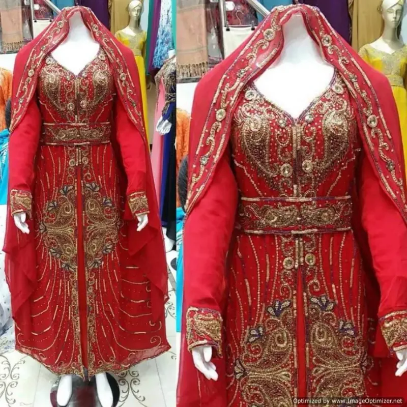 Picture of Radhe Designer Multicolor Georgette Kaftan Dress for Women - F2519