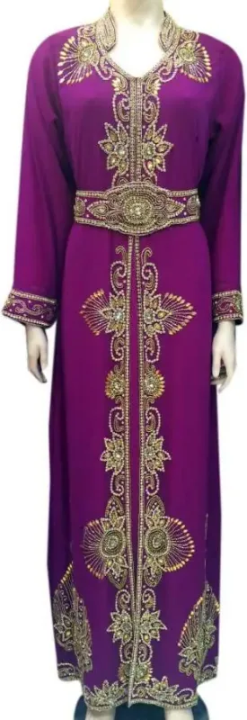 Picture of Radhe Designer Multicolor Georgette Kaftan Dress for Women - F2522