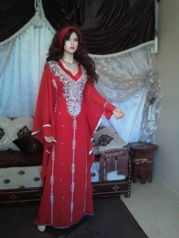 Picture of Radhe Designer Multicolor Georgette Kaftan Dress for Women - F9357