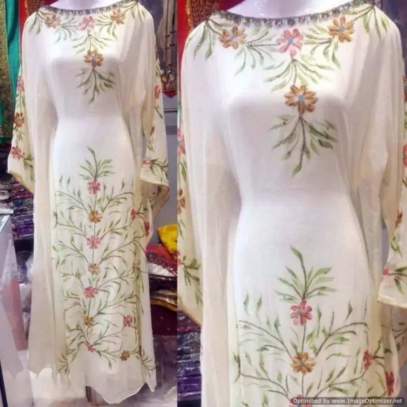 Picture of Radhe Designer Black Georgette Kaftan Dress for Women - F2530