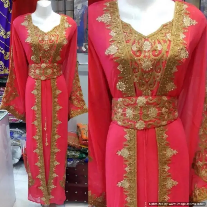 Picture of Radhe Designer Multicolor Georgette Kaftan Dress for Women - F2538