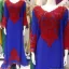 Picture of Pink Cotton Arabian Gown for Women - Elegant Drape