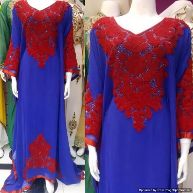 Picture of Radhe Designer Pink Cotton Kaftan Dress for Women - F2531