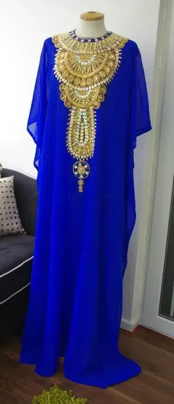 Picture of Radhe Designer Blue Georgette Kaftan Dress for Women - F9371