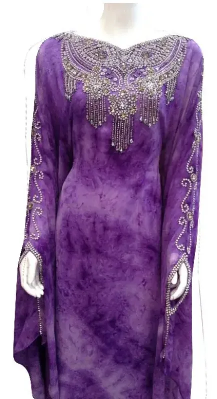 Picture of Radhe Designer Black Georgette Kaftan Dress for Women - F9395