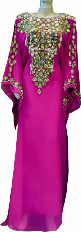 Picture of Radhe Designer Multicolor Georgette Kaftan Dress for Women - F2555