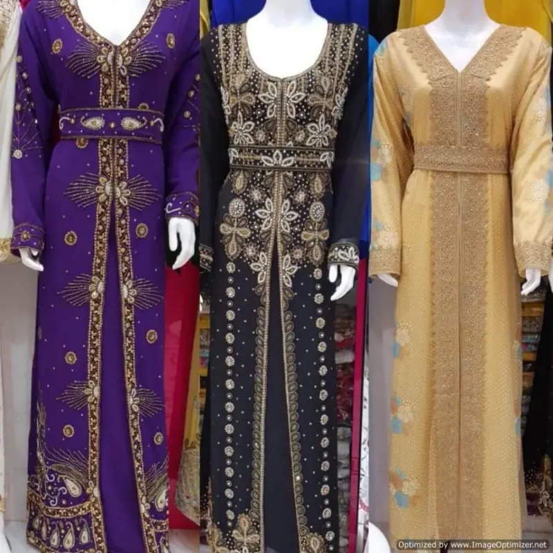 Picture of Radhe Designer Multicolor Georgette Kaftan Dress for Women - F2556