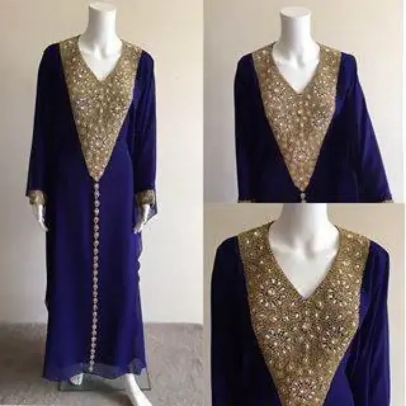 Picture of Radhe Designer Black Georgette Kaftan Dress for Women - F9389