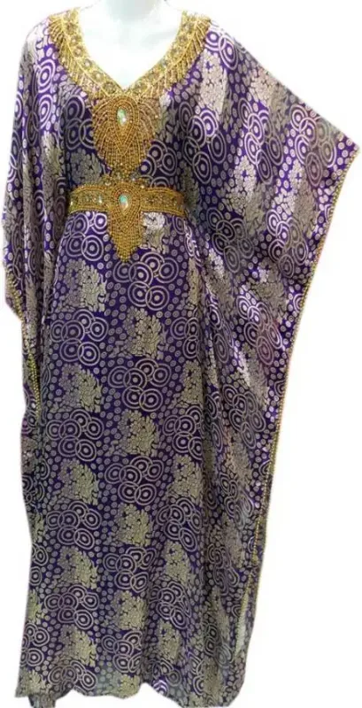 Picture of Radhe Designer Yellow Georgette Kaftan Dress for Women - F9390