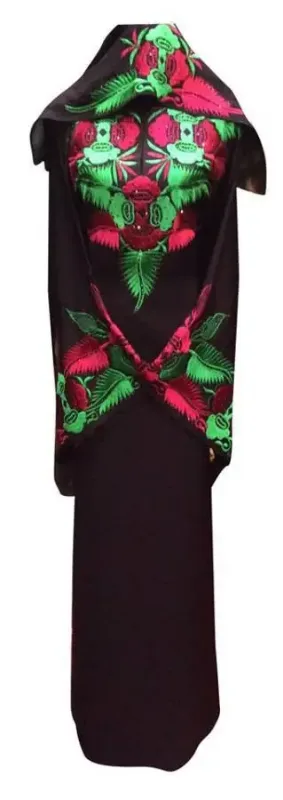 Picture of Radhe Designer Black Georgette Kaftan Dress for Women - F9406