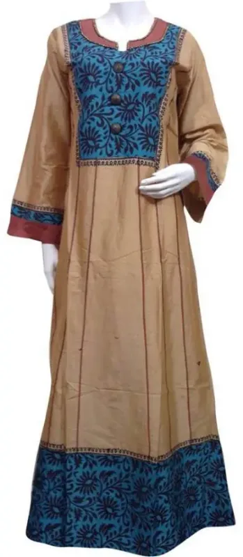 Picture of Radhe Designer White Georgette Kaftan Dress for Women - F9415