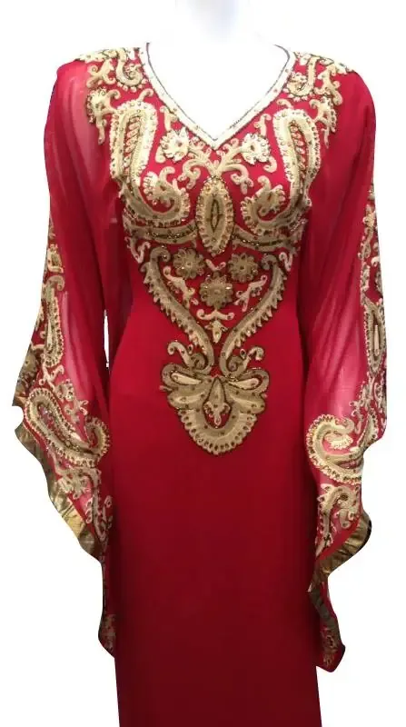 Picture of Radhe Designer Yellow Georgette Kaftan Dress for Women - F9407