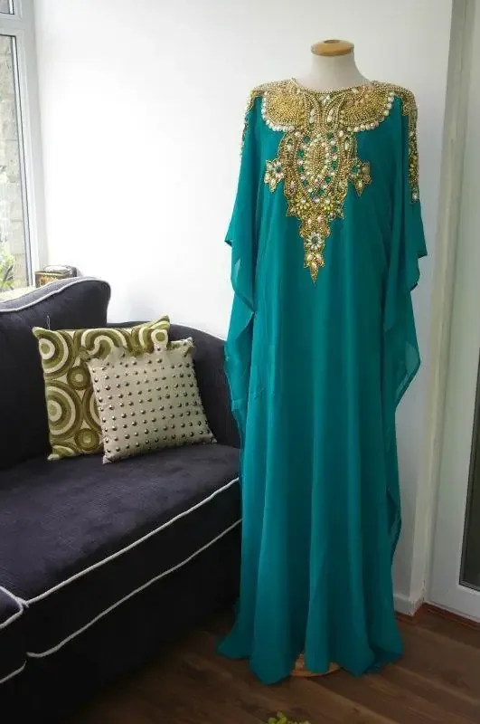 Picture of Radhe Designer Multicolor Georgette Kaftan Dress for Women - F9416