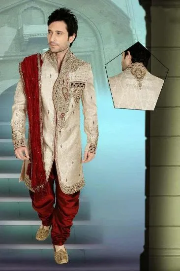 Picture of indian traditional maroon wedding wear pakistani design