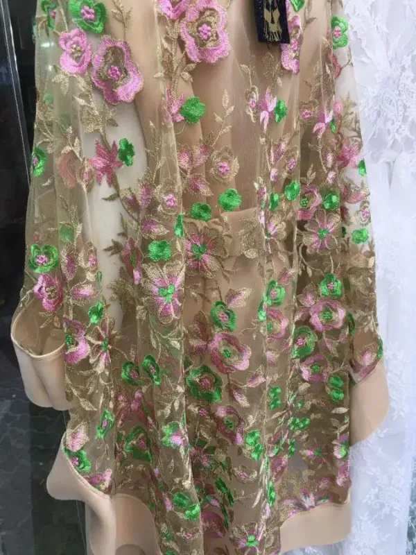 Picture of Radhe Designer White Georgette Kaftan Dress for Women - F9432