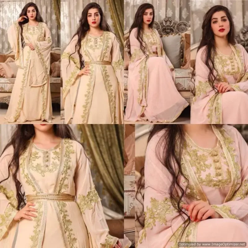 Picture of Radhe Designer Multicolor Georgette Kaftan Dress for Women - F2591