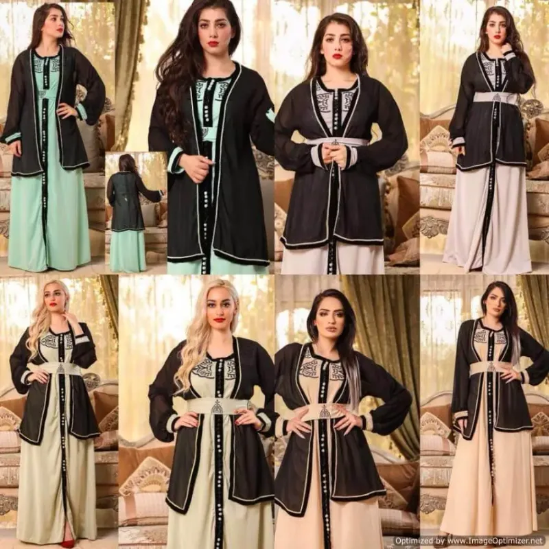 Picture of Radhe Designer Multicolor Georgette Kaftan Dress for Women - F2587