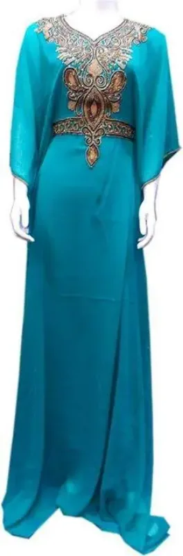 Picture of Radhe Designer Multicolor Georgette Kaftan Dress for Women - F9442