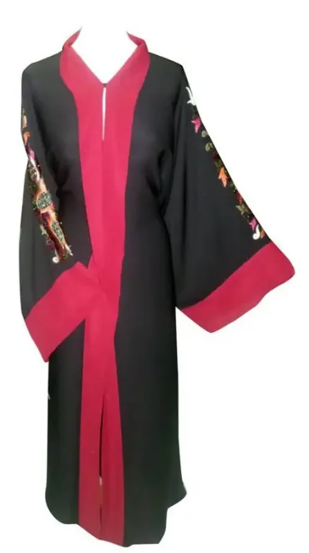 Picture of Radhe Designer Black Georgette Kaftan Dress for Women - F9440