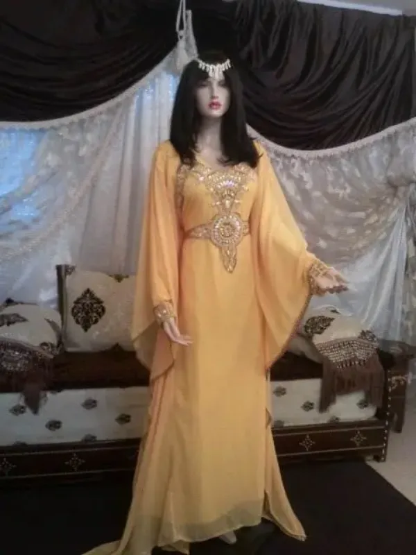 Picture of Radhe Designer Pink Cotton Kaftan Dress for Women - F9462
