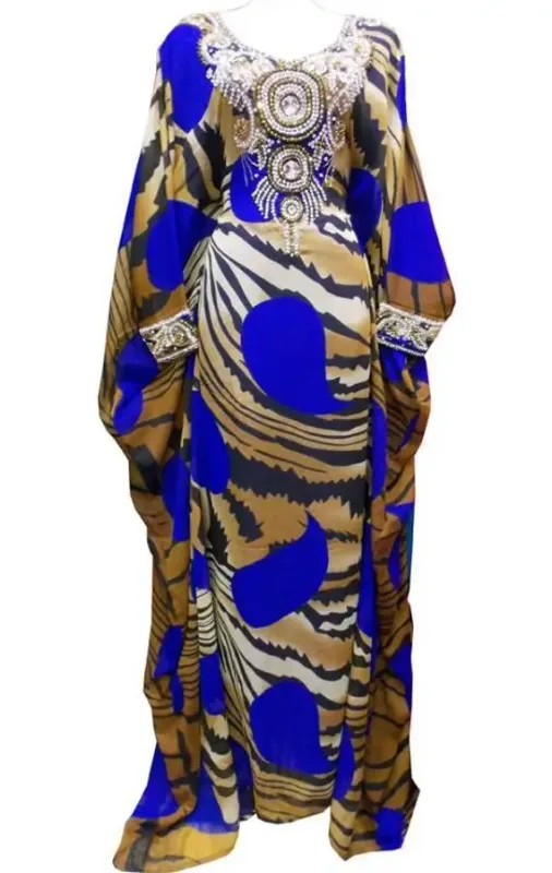 Picture of Radhe Designer Multicolor Georgette Kaftan Dress for Women - F9452
