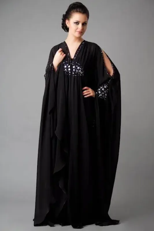 Picture of Radhe Designer Multicolor Georgette Kaftan Dress for Women - F9451