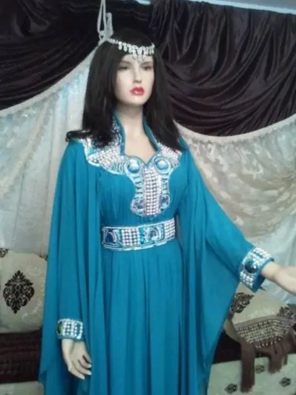 Picture of Radhe Designer Multicolor Georgette Kaftan Dress for Women - F9450