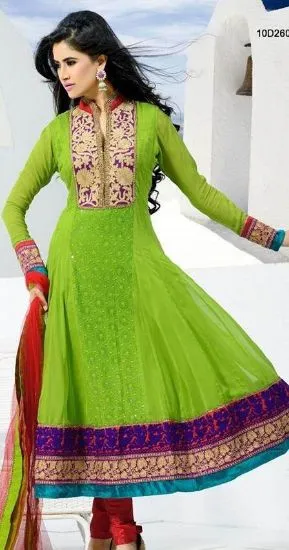 Picture of indian pakistani shalwar ethnic designer anarkali pink 