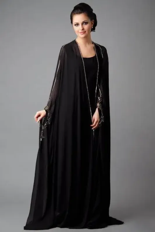 Picture of Radhe Designer Multicolor Georgette Kaftan Dress for Women - F9464