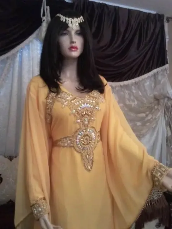 Picture of Radhe Designer Multicolor Georgette Kaftan Dress for Women - F9471