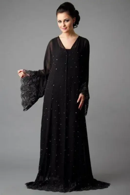 Picture of Radhe Designer Multicolor Georgette Kaftan Dress for Women - F9485