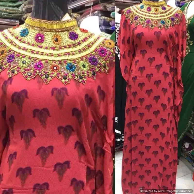 Picture of Radhe Designer Black Georgette Kaftan Dress for Women - F2305