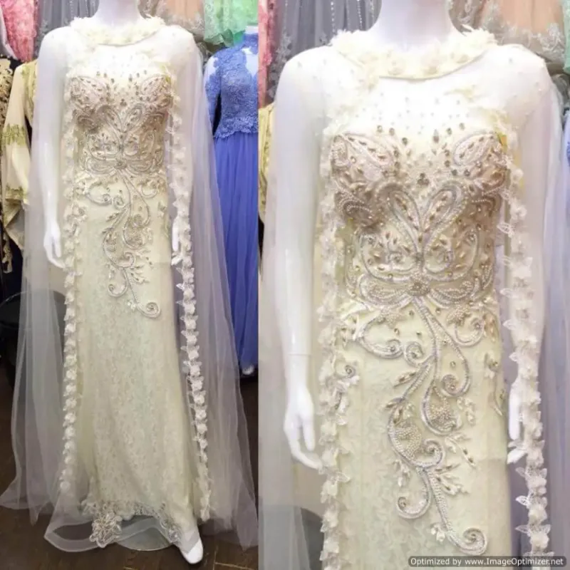 Picture of Radhe Designer White Georgette Kaftan Dress for Women - F2841