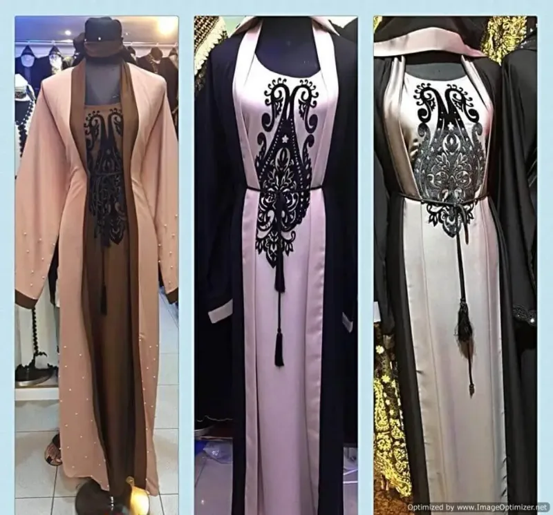 Picture of Radhe Designer Black Georgette Kaftan Dress for Women - F2649