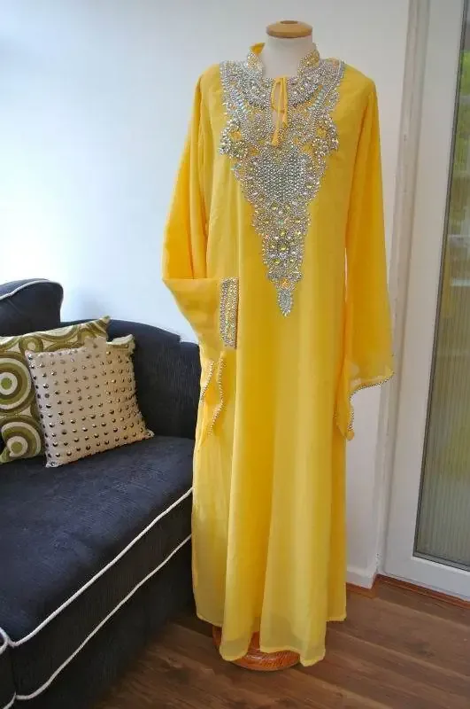 Picture of Radhe Designer Multicolor Georgette Kaftan Dress for Women - F9489